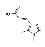 (2E)-3-(1,5-二甲基-1H-吡唑-4-基)丙烯酸结构式
