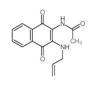 Acetamide,N-[1,4-dihydro-1,4-dioxo-3-(2-propen-1-ylamino)-2-naphthalenyl]- structure