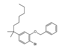 1-Bromo-4-(1,1-dimethylheptyl)-2-(phenylmethoxy)-benzene结构式