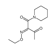 2-ethoxyimino-1-piperidin-1-ylbutane-1,3-dione Structure