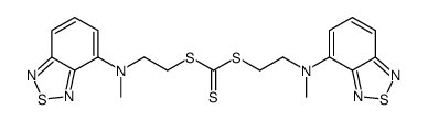 bis[2-[2,1,3-benzothiadiazol-4-yl(methyl)amino]ethylsulfanyl]methanethione Structure