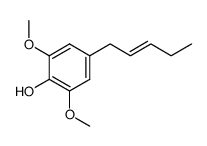 2,6-Dimethoxy-4-(pent-2-enyl)-phenol Structure
