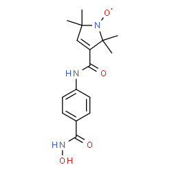 N-(1-oxyl-2,2,5,5-tetramethylpyrroline-3-carboxy)-4-aminobenzhydroxamic acid结构式