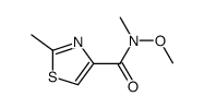 N-methoxy-N,2-dimethylthiazole-4-carboxamide结构式