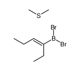(3Z)-3-hexen-3-yldibromoborane-dimethyl sulfide Structure
