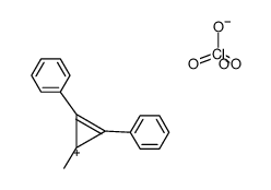 1,2-diphenyl-3-methylcyclopropenylium perchlorate结构式