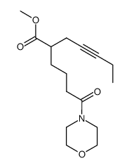 methyl 2-(4-morpholino-4-oxobutyl)hept-4-ynoate结构式