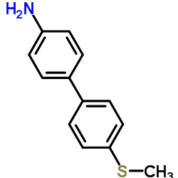 4'-METHYLSULFANYL-BIPHENYL-4-YLAMINE structure