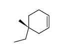 (4R)-4-ethyl-4-methylcyclohexene结构式