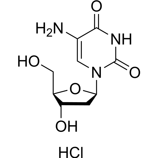 5-Amino-2'-deoxyuridine monohydrochloride结构式