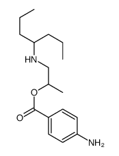 2-(1-Propylbutylamino)-1-methylethyl=p-aminobenzoate Structure
