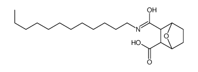 3-Dodecylcarbamoyl-7-oxabicyclo[2.2.1]heptane-2-carboxylic acid结构式