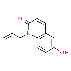 2(1H)-Quinolinone,6-hydroxy-1-(2-propenyl)-(9CI) structure