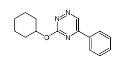 1,2,4-Triazine, 3-(cyclohexyloxy)-5-phenyl-结构式