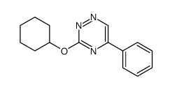 1,2,4-Triazine, 3-(cyclohexyloxy)-5-phenyl- Structure