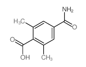 4-carbamoyl-2,6-dimethyl-benzoic acid Structure
