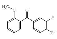 4-BROMO-3-FLUORO-2'-METHOXYBENZOPHENONE结构式
