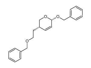 (3S,6R)-6-(benzyloxy)-3-(2-(benzyloxy)ethyl)-3,6-dihydro-2H-pyran结构式