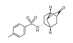 7-syn-hydroxy-3-exo-tosyloxynorborn-6-exo-ylcarboxylic acid γ-lactone Structure