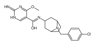 2-Amino-N-(8-(p-chlorobenzyl)-3-beta-nortropanyl)-4-methoxy-5-pyrimidi necarboxamide structure