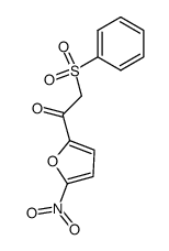 phenyl-2-(5-nitro-2-furyl)-2-oxoethyl sulfone Structure