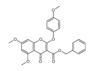 benzyl 5,7-dimethoxy-2-(4-methoxyphenoxy)-4-oxo-4H-chromene-3-carboxylate Structure