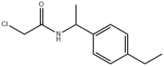 2-chloro-n-[1-(4-ethylphenyl)ethyl]acetamide structure