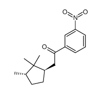 1-(3-nitrophenyl)-2-[(1R,3S)-2,2,3-trimethylcyclopent-1-yl]ethan-1-one Structure