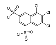 5,6,7-trichloro-naphthalene-1,3-disulfonyl chloride结构式