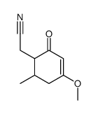 2-(4-methoxy-6-methyl-2-oxocyclohex-3-en-1-yl)acetonitrile Structure