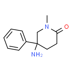 2-Piperidone,5-amino-1-methyl-5-phenyl-(8CI) Structure