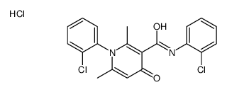 N,1-bis(2-chlorophenyl)-2,6-dimethyl-4-oxopyridine-3-carboxamide,hydrochloride Structure
