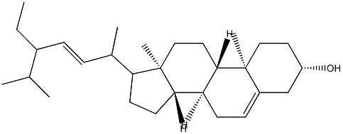 (3β,17xi,20xi,22E,24xi)-stigmasta-5,22-dien-3-ol结构式