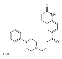 6-[4-(4-phenylpiperazin-1-yl)butanoyl]-3,4-dihydro-1H-quinolin-2-one,hydrochloride Structure