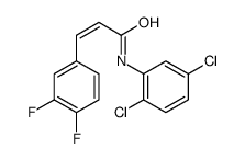 N-(2,5-dichlorophenyl)-3-(3,4-difluorophenyl)prop-2-enamide结构式