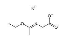 N-(1-ethoxy-ethylidene)-glycine , potassium salt结构式