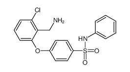 4-[2-(aminomethyl)-3-chlorophenoxy]-N-phenylbenzenesulfonamide结构式