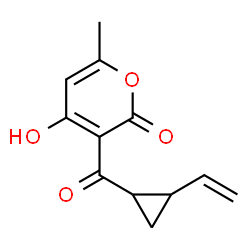 2H-Pyran-2-one, 3-[(2-ethenylcyclopropyl)carbonyl]-4-hydroxy-6-methyl- (9CI) picture