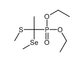 1-diethoxyphosphoryl-1-methylselanyl-1-methylsulfanylethane结构式