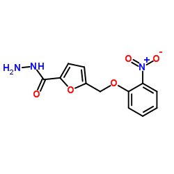 5-(2-NITRO-PHENOXYMETHYL)-FURAN-2-CARBOXYLIC ACID HYDRAZIDE Structure
