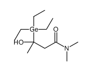3-hydroxy-N,N-dimethyl-3-triethylgermylbutanamide Structure
