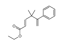 ethyl 4,4-dimethyl-5-phenylhexa-2,5-dienoate结构式