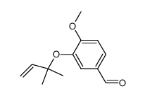 dimethylallyl ether of isovanillin Structure