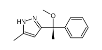 3-[(1R)-1-methoxy-1-phenylethyl]-5-methyl-1H-pyrazole结构式