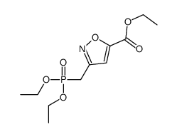 ethyl 3-(diethoxyphosphorylmethyl)-1,2-oxazole-5-carboxylate结构式