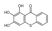 1,2,3-trihydroxythioxanthen-9-one结构式