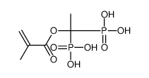 [1-(2-methylprop-2-enoyloxy)-1-phosphonoethyl]phosphonic acid结构式