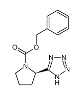 (2R)-2-(1H-tetrazol-5-yl)-pyrrolidine-1-carboxylic acid benzyl ester Structure