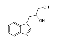 1,2-Propanediol,3-(1H-benzimidazol-1-yl)-(9CI) structure