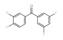 (3,4-difluorophenyl)-(3,5-difluorophenyl)methanone结构式